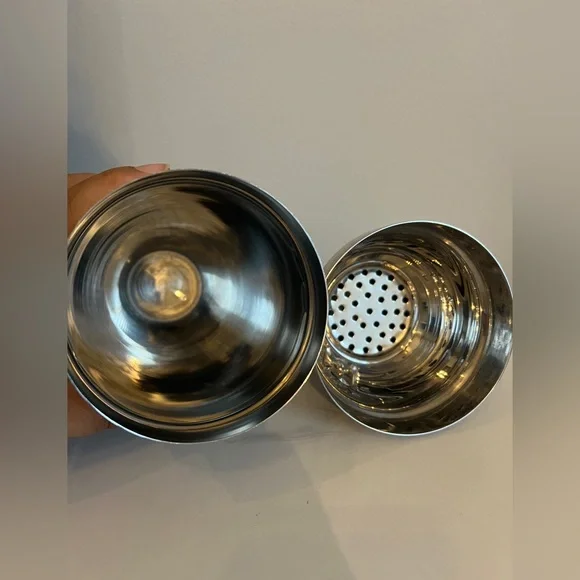 Pottery Barn Viski Penguin Cocktail Shaker with Strainer, Stainless Steel - Picture 7 of 12